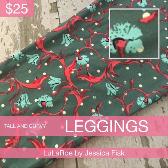 LuLaRoe🧣Holiday Inspired🧣TC Leggings - Picture 2 of 2